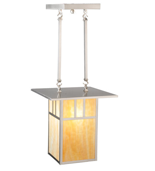 Meyda Tiffany Double Bar Mission 106383 Pendant Light - Brushed Nickel