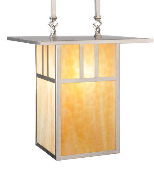 Meyda Tiffany Double Bar Mission 106383 Pendant Light - Brushed Nickel