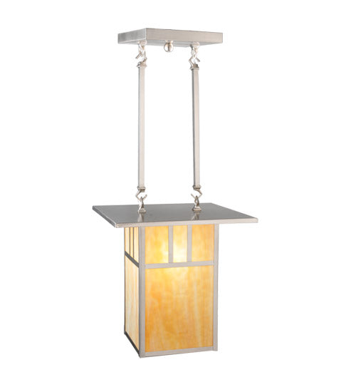 Meyda Tiffany Double Bar Mission 106383 Pendant Light - Brushed Nickel
