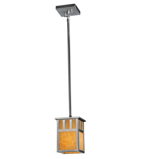 Meyda Tiffany Double Bar Mission 106392 Pendant Light - Brushed Nickel
