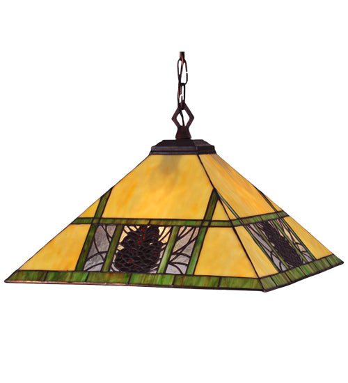 Meyda Tiffany Pinecone Ridge 106491 Pendant Light - Mahogany Bronze