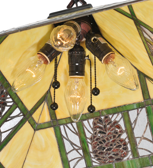 Meyda Tiffany Pinecone Ridge 106491 Pendant Light - Mahogany Bronze
