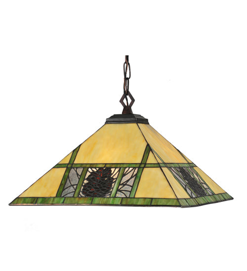 Meyda Tiffany Pinecone Ridge 106491 Pendant Light - Mahogany Bronze