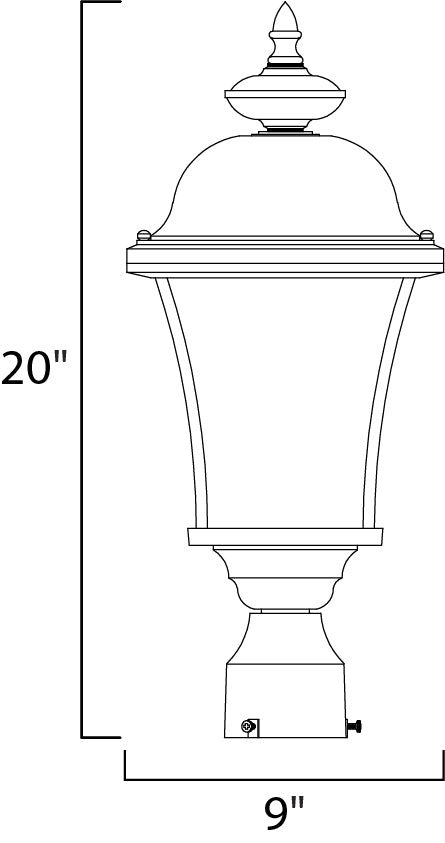 Maxim Lighting 1065BK  Senator Outdoor Black