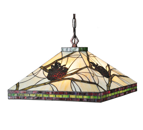 Meyda Tiffany Pinecone 106511 Pendant Light - Craftsman Brown
