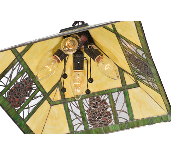 Meyda Tiffany Pinecone 106511 Pendant Light - Craftsman Brown