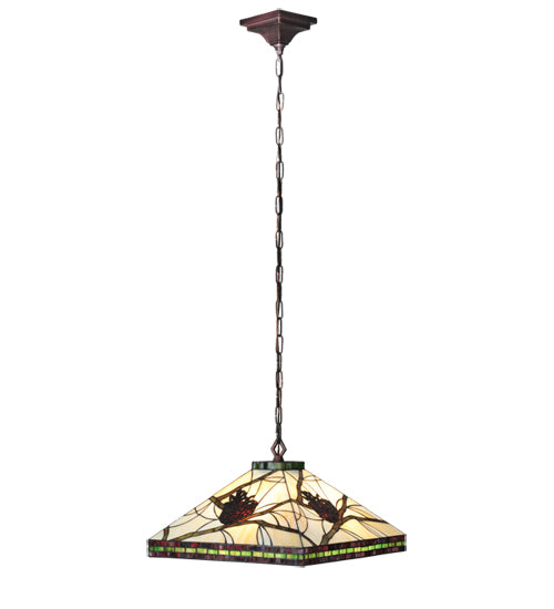 Meyda Tiffany Pinecone 106511 Pendant Light - Craftsman Brown
