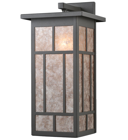 Meyda Tiffany Lighting 106533 Hyde Park One Light Wall Sconce Outdoor Bronze / Dark