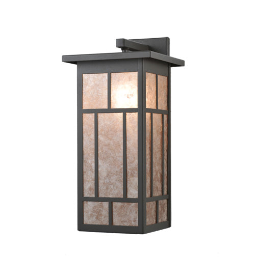 Meyda Tiffany Lighting 106533 Hyde Park One Light Wall Sconce Outdoor Bronze / Dark