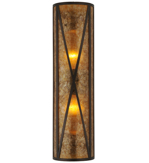 Meyda Tiffany Saltire Craftsman 106559 Wall Light - Mahogany Bronze