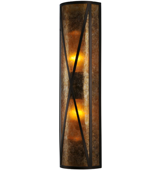 Meyda Tiffany Saltire Craftsman 106559 Wall Light - Mahogany Bronze