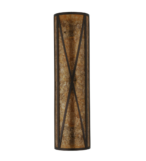 Meyda Tiffany Saltire Craftsman 106559 Wall Light - Mahogany Bronze