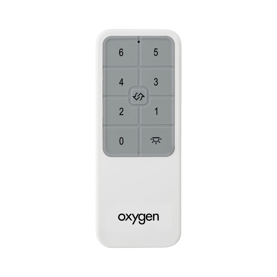 Oxygen 3-8-2000-0 Fan Remote Handheld Remote Dc Motor Ceiling Fan White