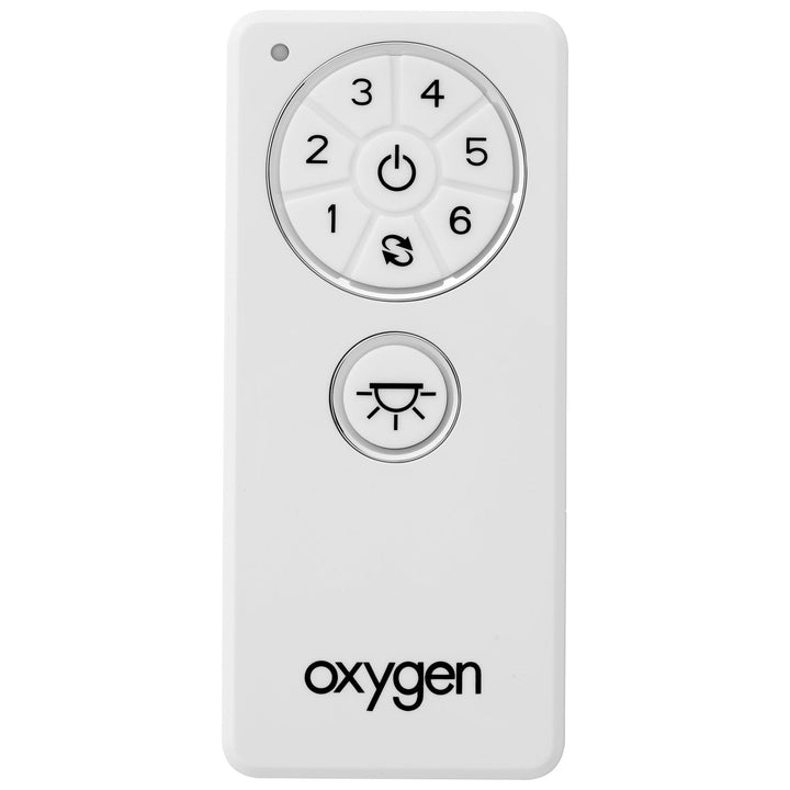 Oxygen 3-8-3000 Fan Remote Propel & Sol Remote Ceiling Fan White