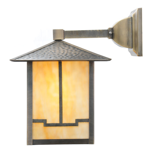 Meyda Tiffany Lighting 106615 Seneca One Light Wall Sconce Outdoor Bronze / Dark