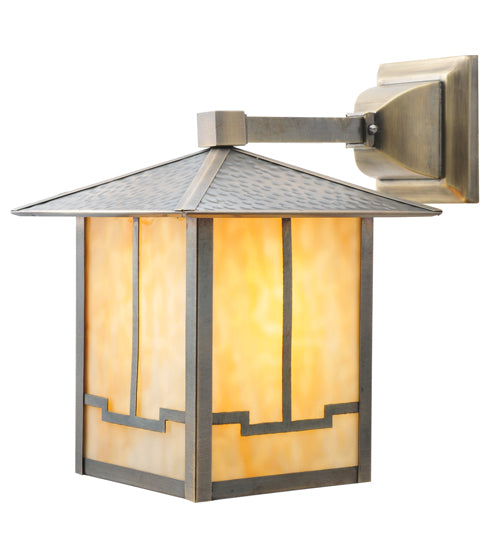 Meyda Tiffany Lighting 106615 Seneca One Light Wall Sconce Outdoor Bronze / Dark