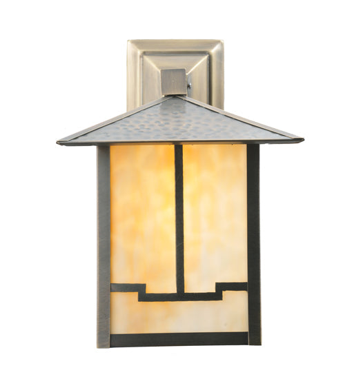 Meyda Tiffany Lighting 106615 Seneca One Light Wall Sconce Outdoor Bronze / Dark