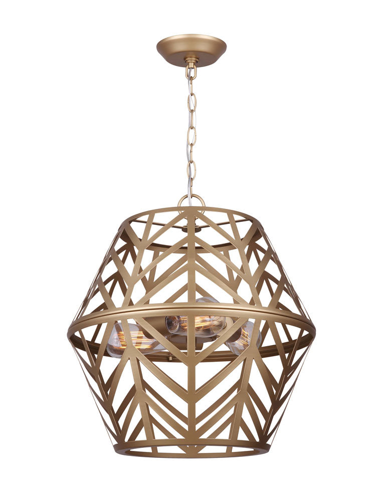 Canarm Maud ICH635B03PGD17 Pendant Light - Painted Gold