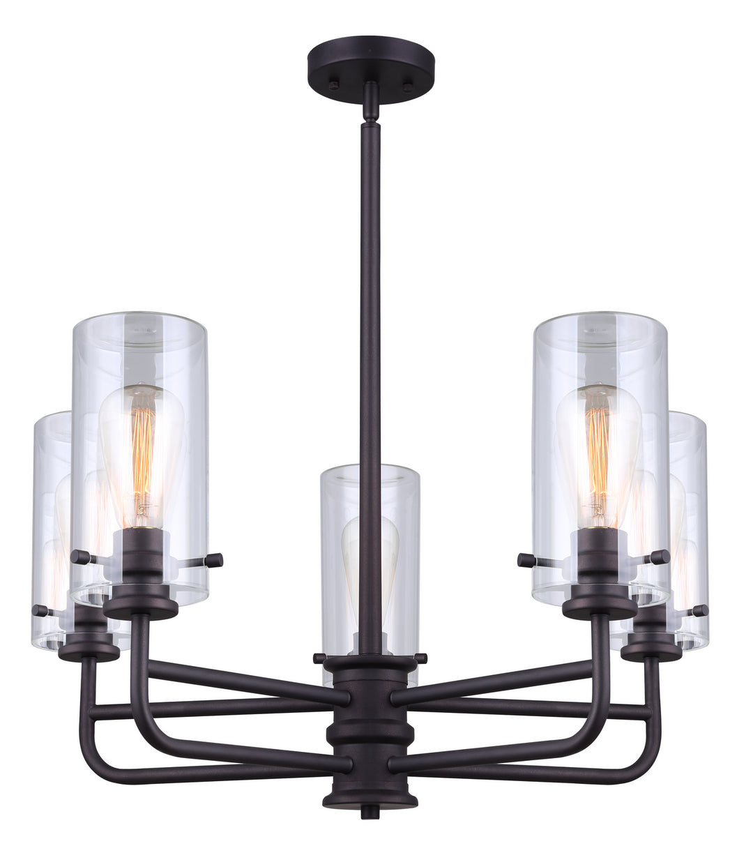 Canarm Albany ICH679A05ORB Chandelier Light - Oil Rubbed Bronze