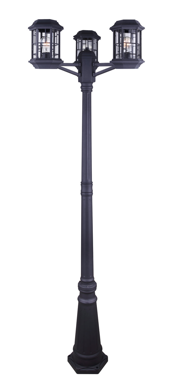 Canarm Lighting IOL354BK Chantry One Light Outdoor Post Mount Outdoor Black