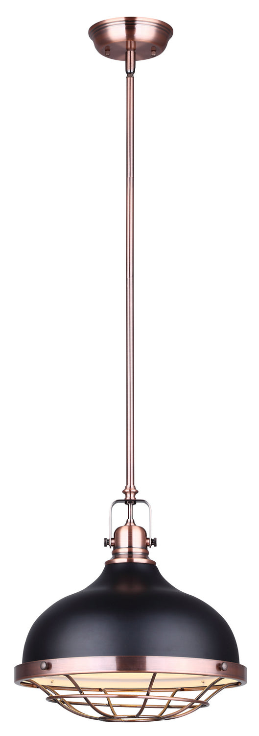 Canarm Gunnar IPL447B01BZB Pendant Light - Black And Bronze