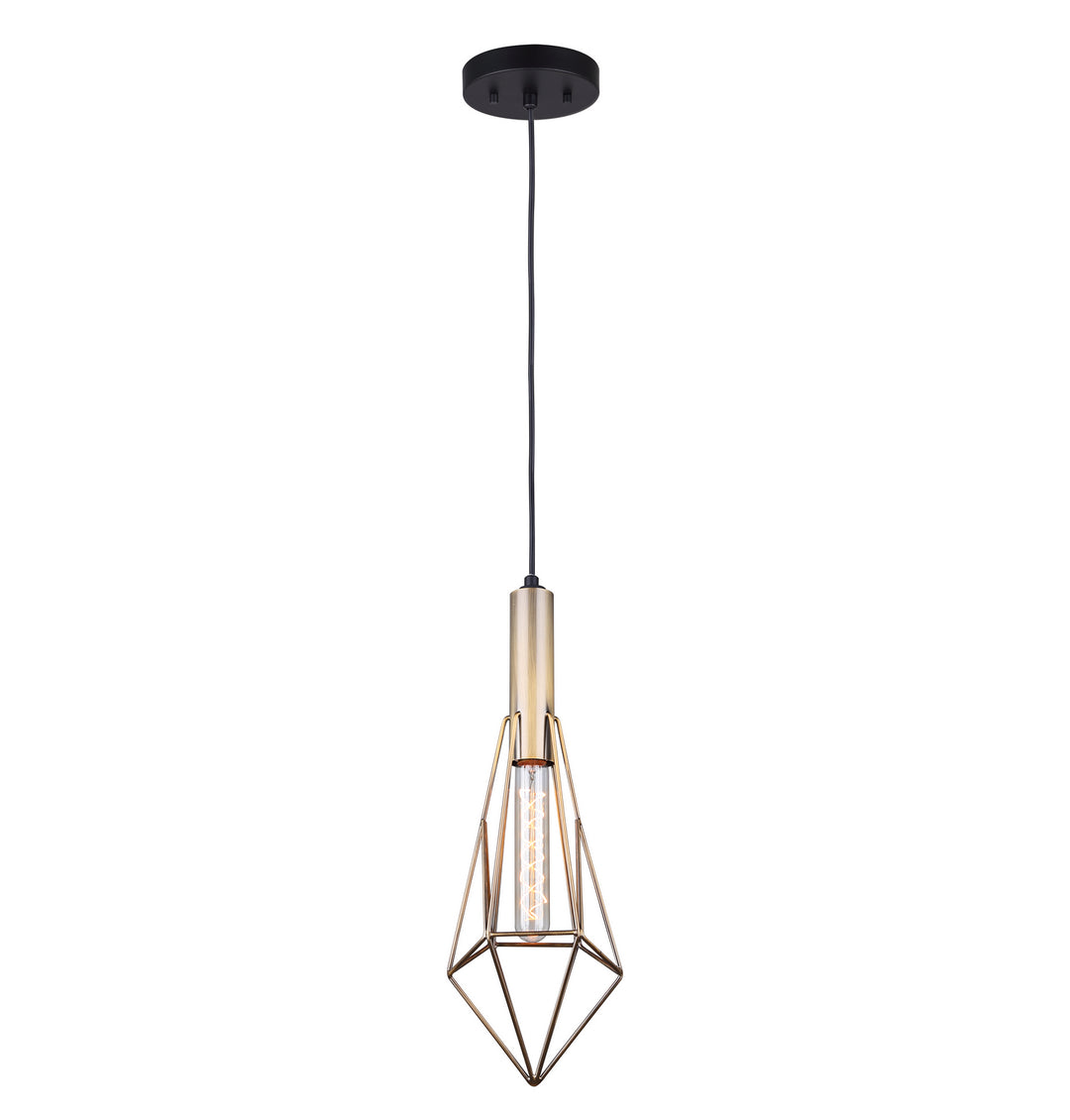 Canarm Greer IPL676A01BKG Pendant Light - Black/Gold