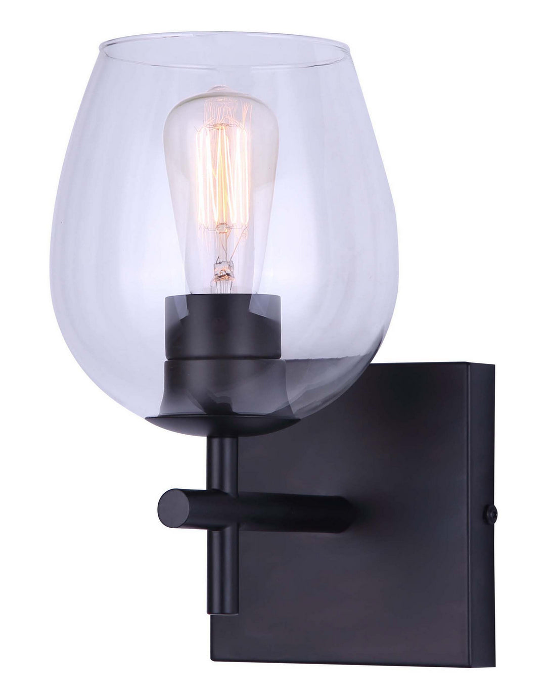 Canarm Cain IVL1019A01BK Wall Sconce Light - Black