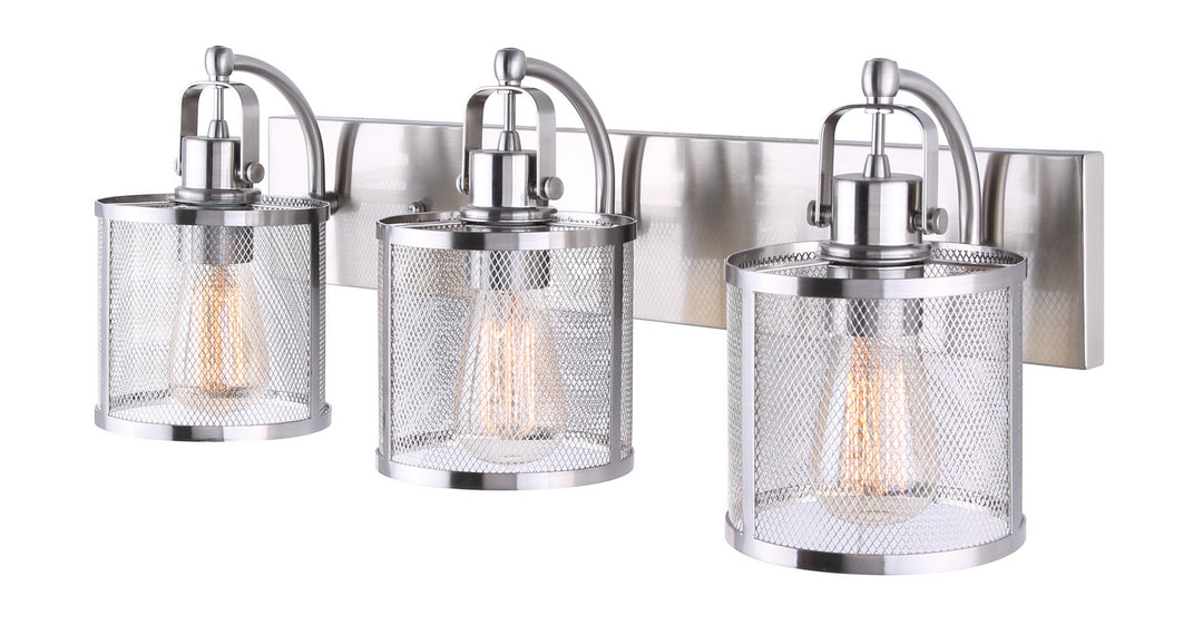 Canarm Beckett IVL626A03BN Bath Vanity Light 25 in. wide - Brushed Nickel