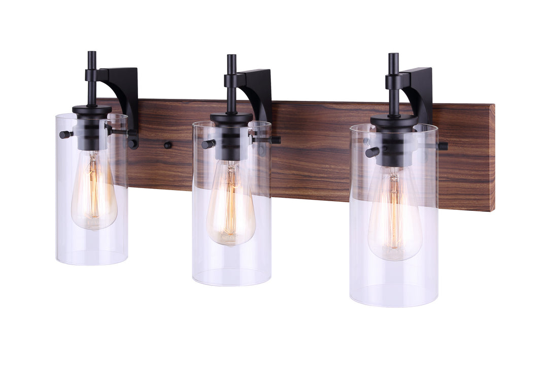 Canarm Arlie IVL710A03BKW Bath Vanity Light 24 in. wide - Metal