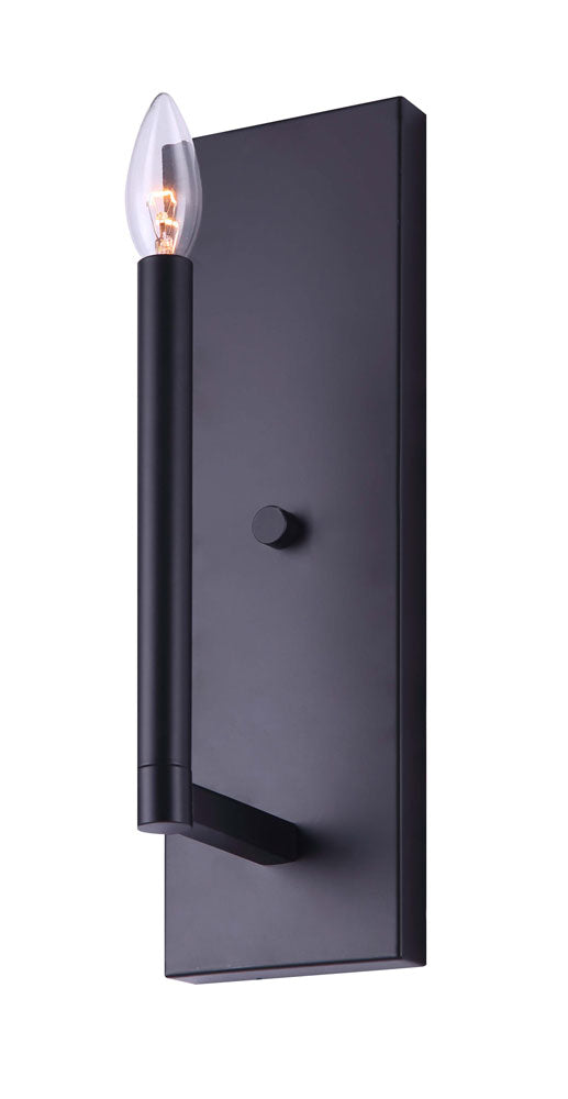 Canarm Kingston IWF1011A01BK Wall Sconce Light - Black