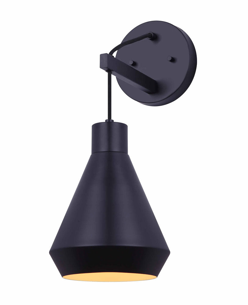 Canarm Byck IWF1020A01BK Wall Sconce Light - Black