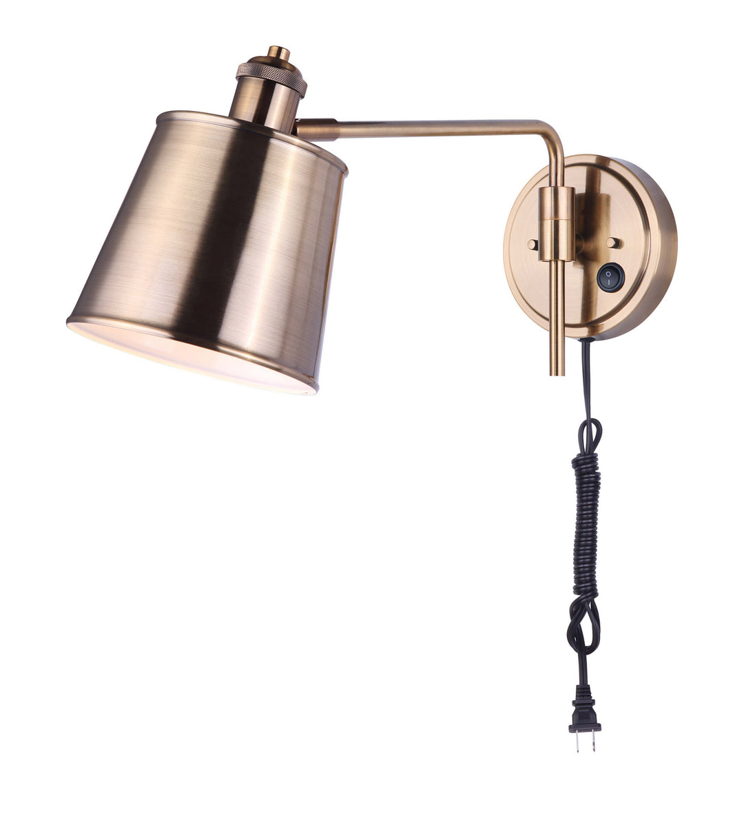 Canarm Lighting IWF648B01GD  Lamps - Swing Arm-Wall Lamp Gold, Champ, Gld Leaf