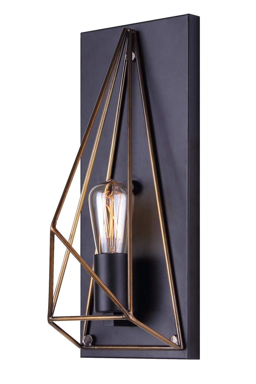 Canarm Greer IWL676A01BKG Wall Sconce Light - Black And Gold