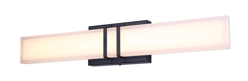 Canarm Carlyn LVL181A24BK Bath Vanity Light 24 in. wide - Black