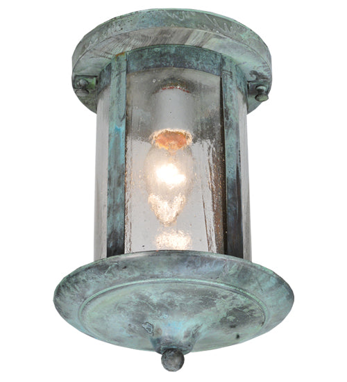 Meyda Tiffany Lighting 106781 Fulton Flushmount Outdoor Verde