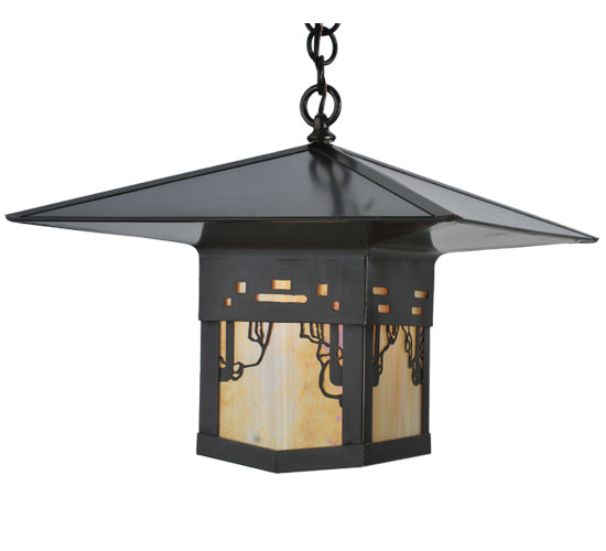 Meyda Tiffany Lighting 106826 Seneca One Light Pendant Outdoor Bronze / Dark