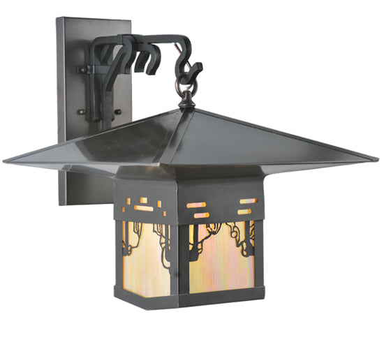 Meyda Tiffany Lighting 106827 Seneca One Light Wall Sconce Outdoor Bronze / Dark