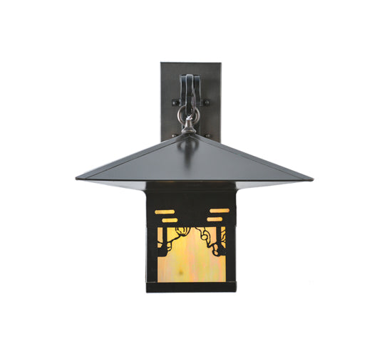 Meyda Tiffany Lighting 106827 Seneca One Light Wall Sconce Outdoor Bronze / Dark