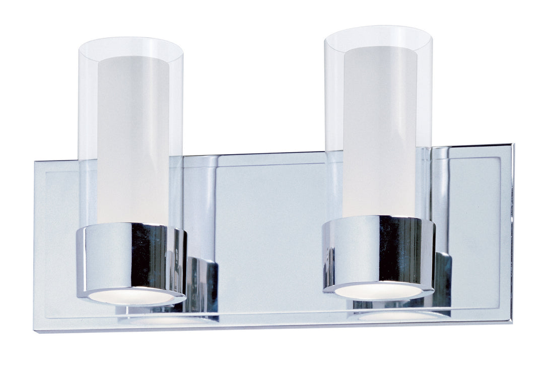 Maxim Silo 23072CLFTPC/BUL Bath Vanity Light 14 in. wide - Polished Chrome