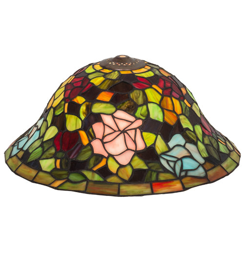 Meyda Tiffany Lighting 10689 Tiffany Rosebush Shade Lamp Shade Multicolored