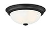 Designers Fountain Decorative Flushmount 1257S-MB-W Ceiling Light - Matte Black