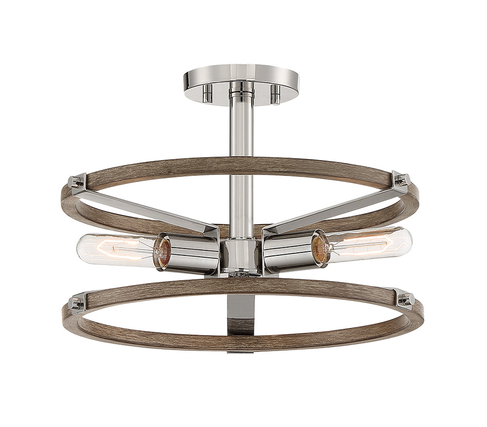 Designers Fountain Hanston D206M-SF-PN Ceiling Light - Polished Nickel