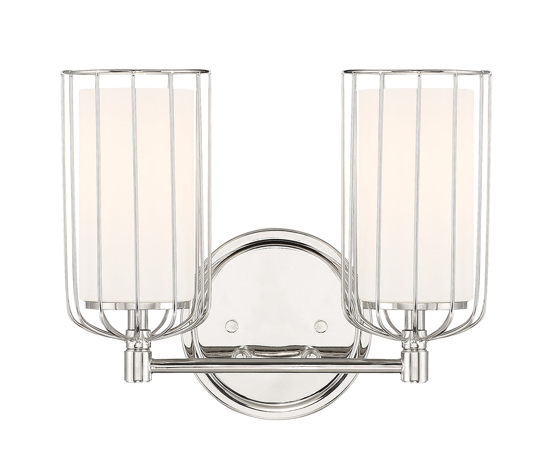 Designers Fountain Avery D217M-2B-PN Bath Vanity Light 15 in. wide - Polished Nickel