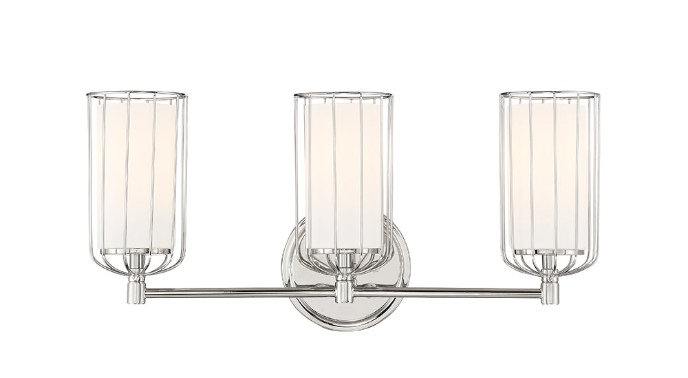 Designers Fountain Avery D217M-3B-PN Bath Vanity Light 24 in. wide - Polished Nickel