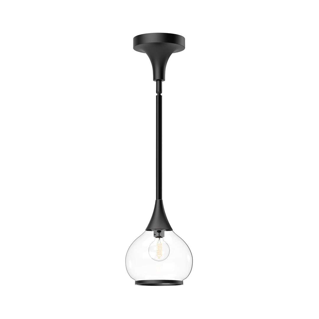 Alora Mood hazel PD524006MBCL Pendant Light - Clear Glass/Matte Black