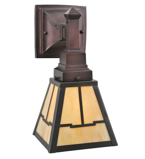 Meyda Tiffany Valley View 107065 Wall Light - Beige Craftsman