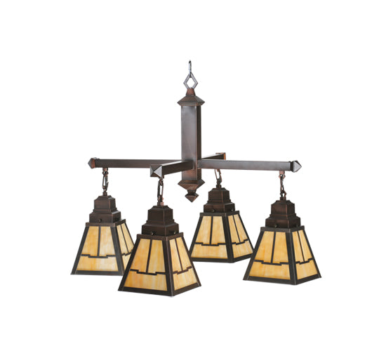 Meyda Tiffany Valley View 107066 Chandelier Light - Craftsman Brown