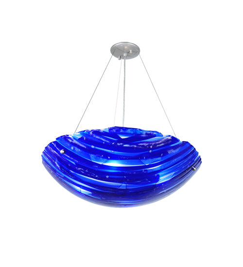 Meyda Tiffany Metro Fusion 107083 Pendant Light - Blue/Dk/Med/Lt.On Clear