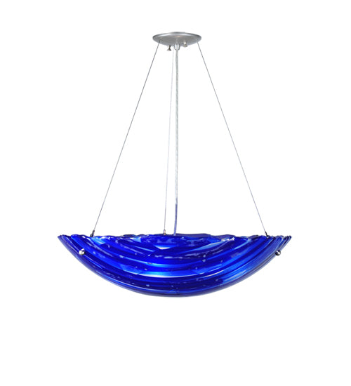 Meyda Tiffany Metro Fusion 107083 Pendant Light - Blue/Dk/Med/Lt.On Clear