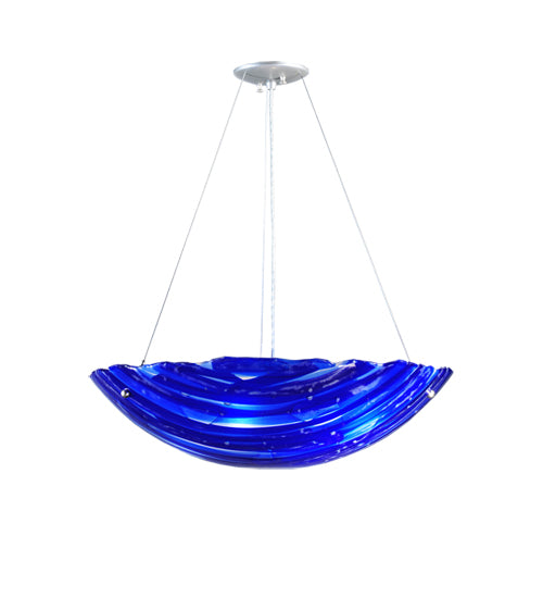 Meyda Tiffany Metro Fusion 107083 Pendant Light - Blue/Dk/Med/Lt.On Clear